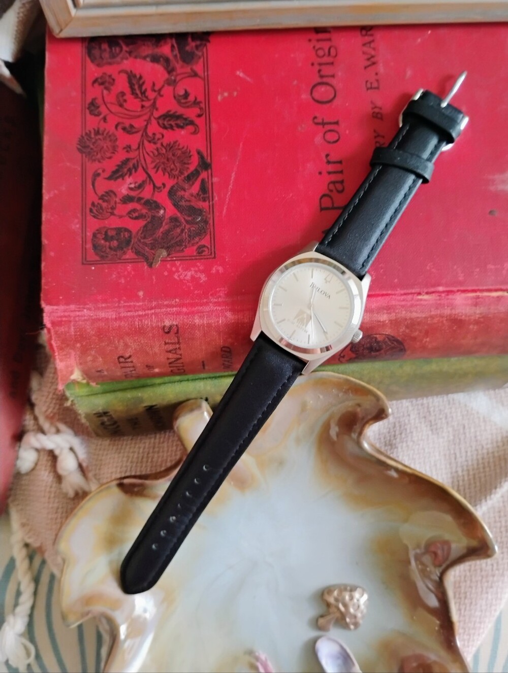 Bulova Watch Classic Black Leather Strap Limited Edition Event Ladies Watch